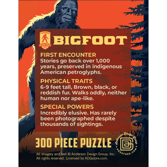 Bigfoot 300 Piece Jigsaw Puzzle