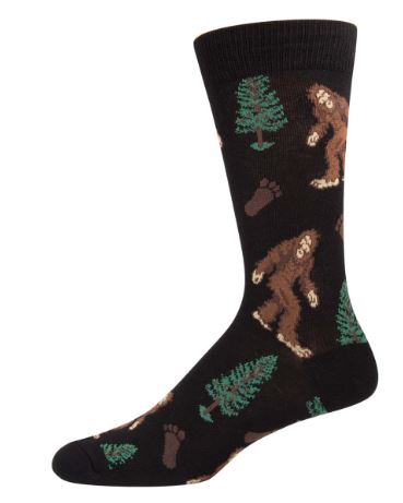 Socksmith Bigfoot Cotton Crew Black Mens