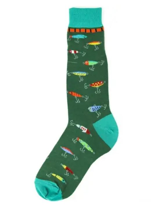 Foot Traffic Fishing Lure Socks Womens