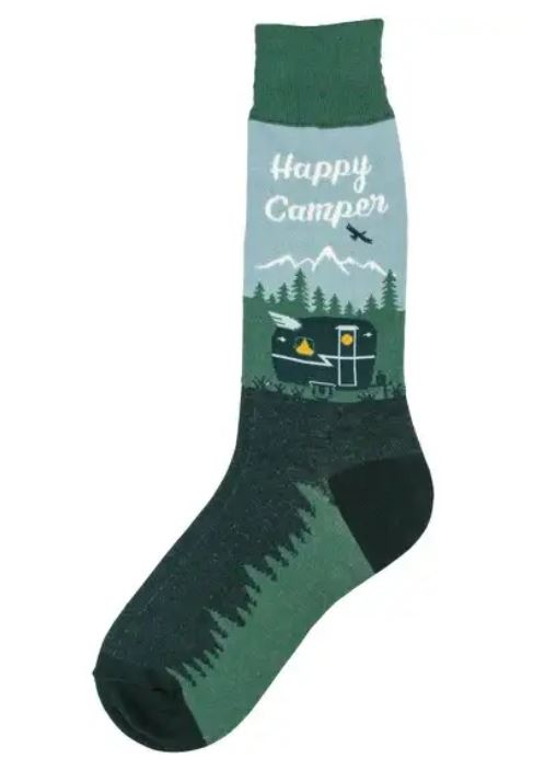 Foot Traffic Happy Camper Socks Mens