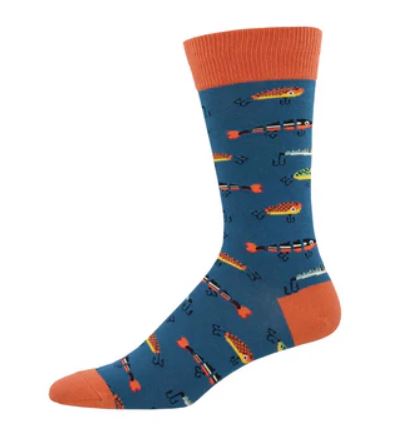 Socksmith Just Fishin' Crew Socks Men