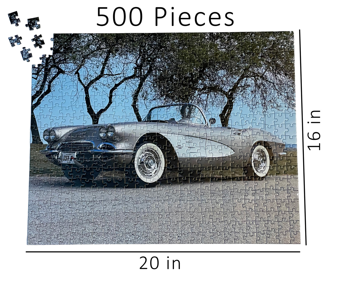 Custom 500 pc Puzzle Package - Black Box - Free Economy Shipping