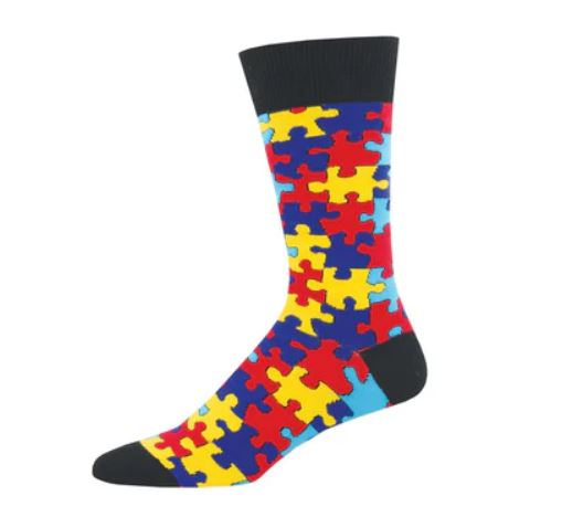 Socksmith Puzzled Crew Socks Mens