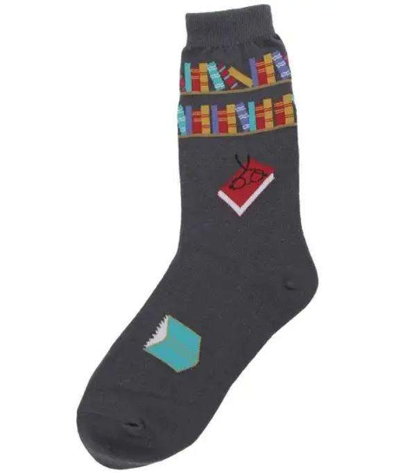 Foot Traffic Reading Books Socks Womens