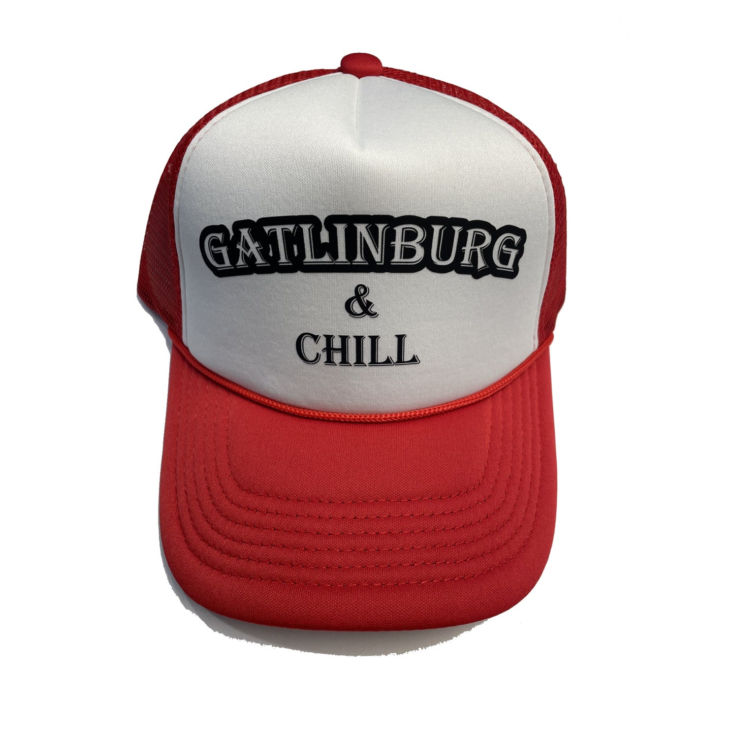 Red Gatlinburg & Chill Trucker Hat